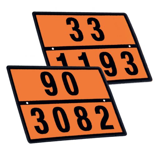 Fire resistant Orange Plate Marking